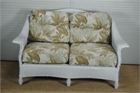 Wicker Love Seat w/ Sunbrella Cushions