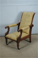 Antique Reclining Lounge Chair