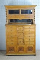 Antique Oak Dental Cabinet