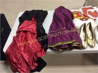Lot costumes and dress up clothes, tee shirts,