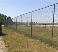 10’ CHAIN LINK FENCE WITH GATE SECTION APPROX. 400