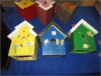 3 Bird House Post Toppers