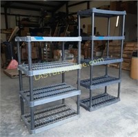 2 Poly Shelf Units