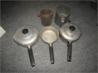 Lot of Kitchen Pots and Sifters