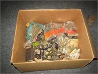 Box Lot of Cabinet Knobs, Hinges, Etc.
