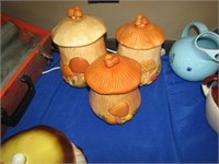 Arnel's Mushroom Ceramic Kitchen Jars
