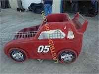 Vintage race car shopping cart