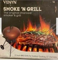 Smoke 'N Grill Kettle Portable Charcoal Grill