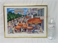 Paris-Champs Elisees Bin Kashiwa Framed Print