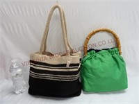 Dress Barn & Bamboo Handled Purses / Handbags