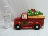 Holly Hill Christmas Truck Cookie Jar