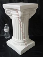 Plaster Pedestal / Plant Stand ~9.5"x9.5"x18.5"t