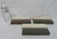 Double Sided Knife Sharpening Stones ~ Lot of 3
