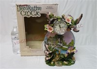 Hummingbird Decorative Clock ~ Resin