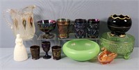 13pc. Assorted Glass incl. Carnival