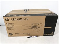 1 fan, Hyperikon 62W 52" ceiling fan, wooden