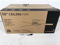 1 fan, Hyperikon 62W 52" ceiling fan, wooden