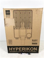 1 fixture, Hyperikon LED 200W 5700K shoebox light