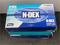 N-dex powder free nitrile gloves lot 3 ct