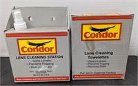 Condor lens cleaning station and lens cleaning