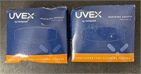 Uvex clear lens cleaning tissues 2 ct box lot