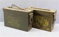 (2) Vintage Ammo Cans