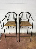 Pair of bar stool chairs