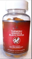 New BeLive Turmeric with Ginger Gummies Curcumin