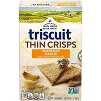 SEALED - TRISCUIT Thin Crisps Crackers, Parmesan