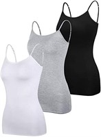 M-Aimee 3 Pieces Women Basic Camisole Tanks Long