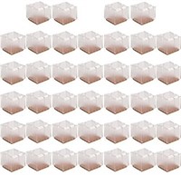 New 32 Pack Square Chair Leg Caps Silicone Feet