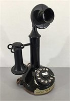 Jim Beam Antique Phone Decanter -Cord Worn -1980