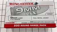 Winchester 9mm Ammunition 200rds