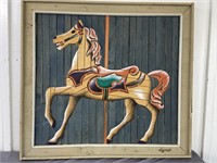 Theodore Degroot Wooden Merry-Go-Round Art