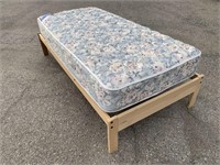 Serta Twin Mattress W/Platform Frame