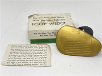 Vintage 1963 Leister Golf Foot Wedge