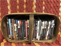 28 DVDs with basket