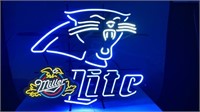 Neon Sign - CAROLINA PANTHERS MILLER LITE