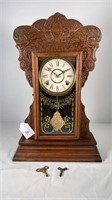 Gilbert Gingerbread Clock-Kitchen Mantel