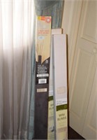 3 Mini Blinds in box & Curtains