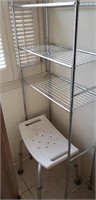 Bathroom Rack and shower chair