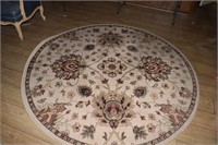 Oriental rug round