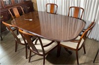 Drexel Dining room table and 6 chairs