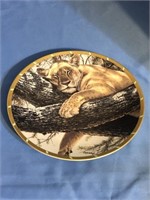 Collectible Lenox Plate - Cat Nap by Guy Coheleach