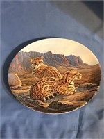 Collectible Plate- The Ocelot by Lee Cable #12547A