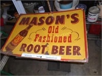 Metal MASON'S ROOT BEER SIGN