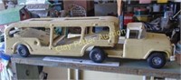 Buddy L Car Hauler Truck & Trailer Toy