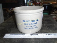 MID-CITY DAIRY Butter Crock