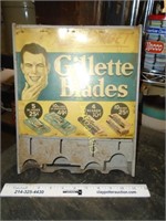 Metal Gillette Blades Store Display