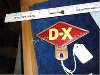 Antique DX License Plate Topper